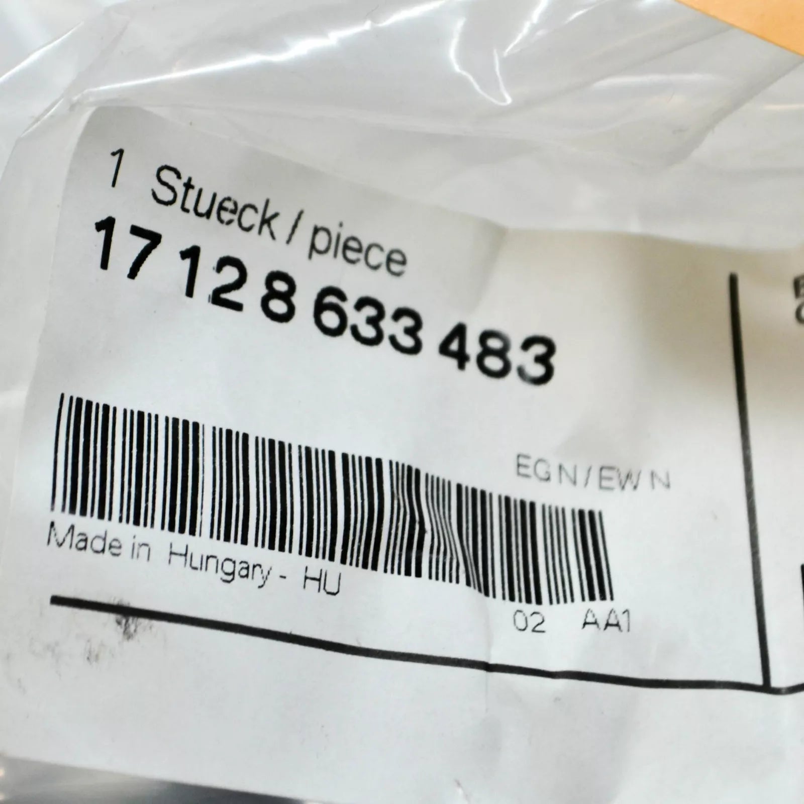 NEW BMW 3 F30, F80 RADIATOR COOLING SYSTEM HOSE 17128633483 8633483 ORIGINAL