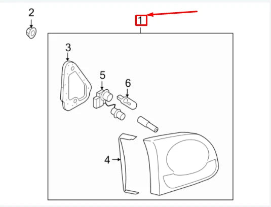 NEW VOLKSWAGEN TIGUAN 5N MK1 REAR RIGHT INNER TAILLIGHT 5N0945108C ORIGINAL