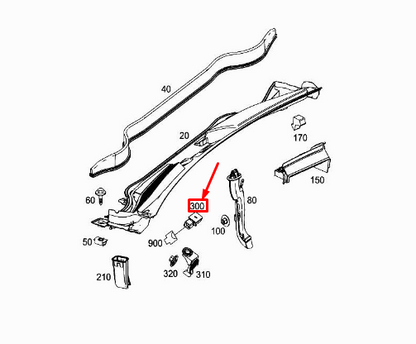NEW MERCEDES-BENZ C W205 NOX AIR QUALITY SENSOR A0009055800 ORIGINAL