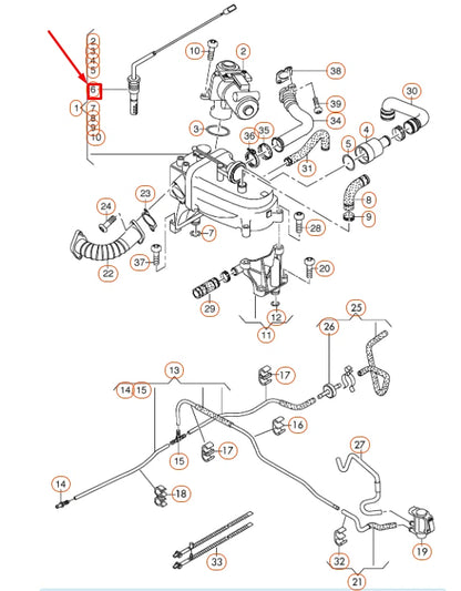 NEW AUDI A4 B8 EXHAUST GAS TEMPERATURE SENDER 059906088P ORIGINAL