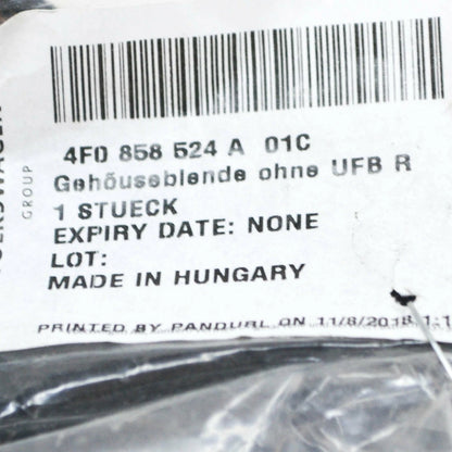 NEW AUDI A3 8P FRONT RIGHT DOOR MIRROR LOWER TRIM 4F0858524A01C