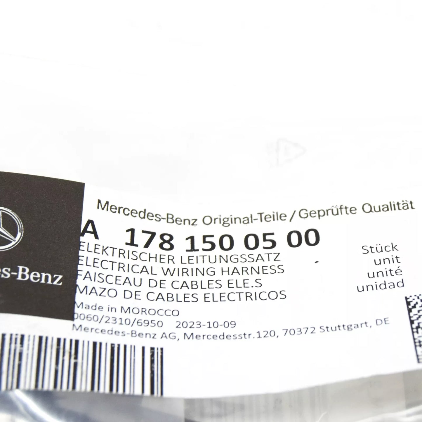 NEW MERCEDES-BENZ GLC COUPE C253 OIL PUMP ADAPTER WIRING A1781500500 ORIGINAL