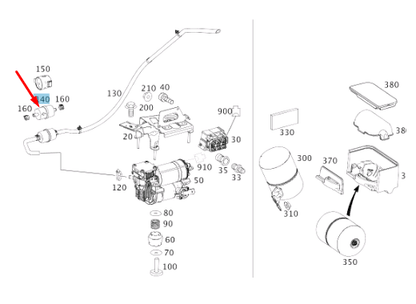 NEW MERCEDES-BENZ GLE W166 AIR INTAKE FILTER A2123200169 ORIGINAL