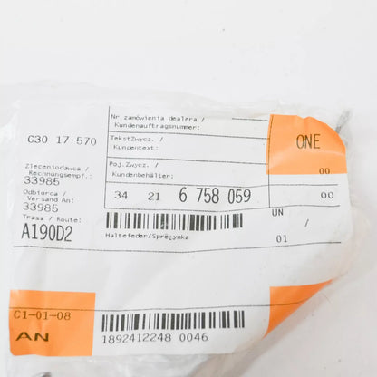 NEW BMW 5 E60 REAR BRAKE CALIPER ANTI-RATTLE SPRING CLIP 34216758059 ORIGINAL