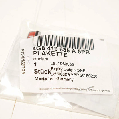 NEW AUDI RS7 4G8 STEERING WHEEL EMBLEM BADGE LOGO 4G8419685A5PR