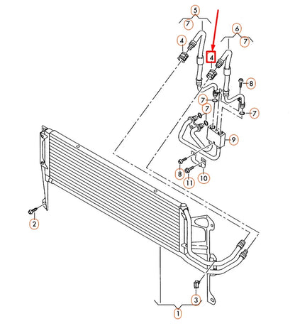 NEW VOLKSWAGEN TIGUAN MK1 SEAL SET KIT QUICK ACTING COUPLING 5N0317229