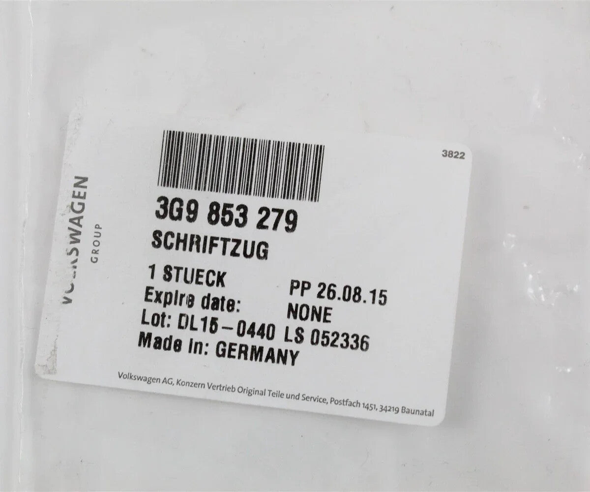 new vw passat b6 3c2 rear window inscription 3g9853279 original