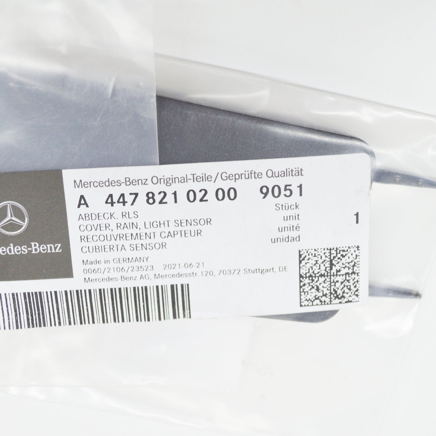 NEW MB VITO W447 RAIN AND LIGHT SENSOR COVER TRIM A44782102009051 ORIGINAL