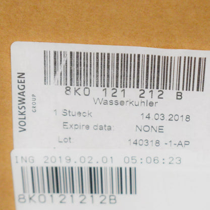 NEW AUDI A4 B8 COOLING RADIATOR 8K0121212B ORIGINAL