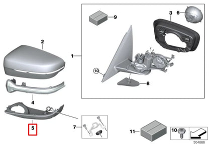 NEW BMW 3 GRAN TURISMO F34 M FRONT RIGHT BUMPER GRILLE 51712410146 ORIGINAL