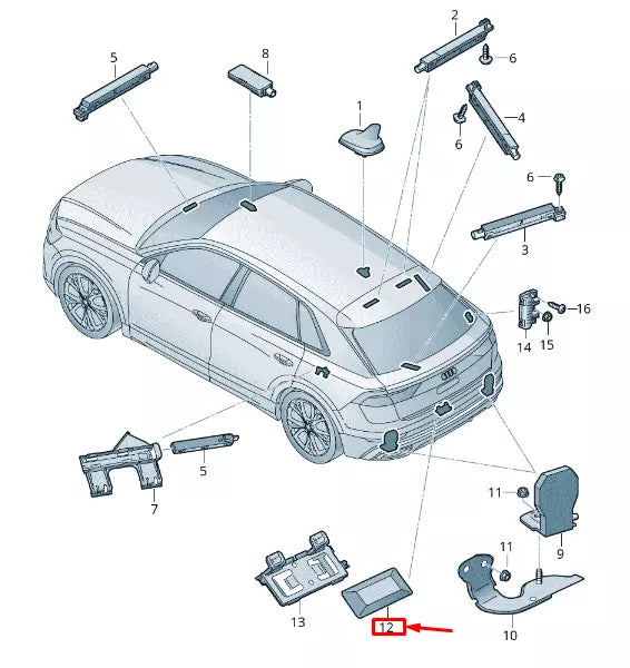 NEW AUDI E-TRON GEN LTE AERIAL 982035510C