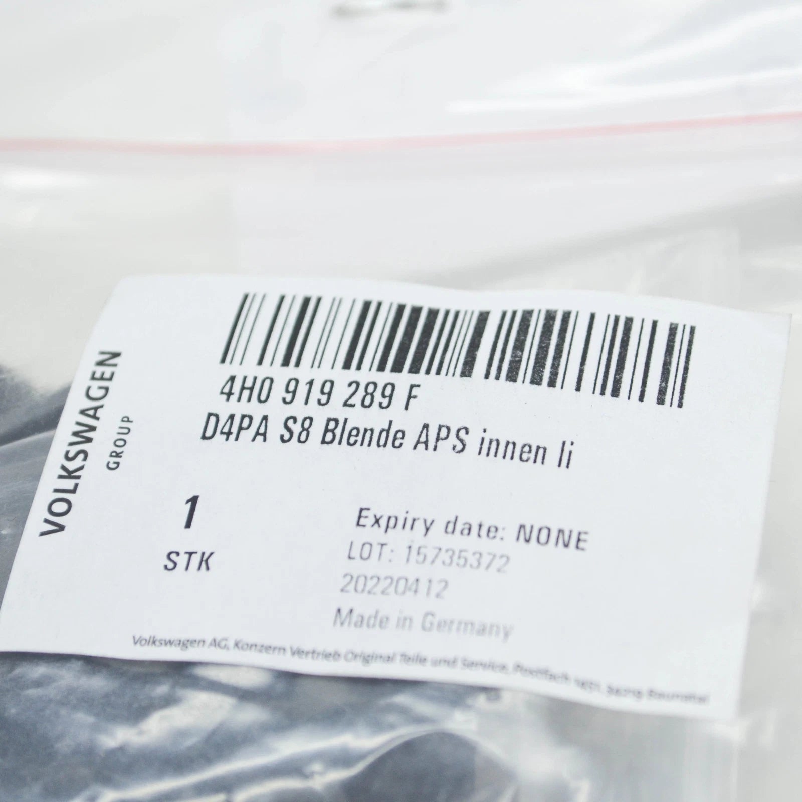 NEW AUDI A8 4H FRONT LEFT PARKTRONIC HOLDER 4H0919289F ORIGINAL