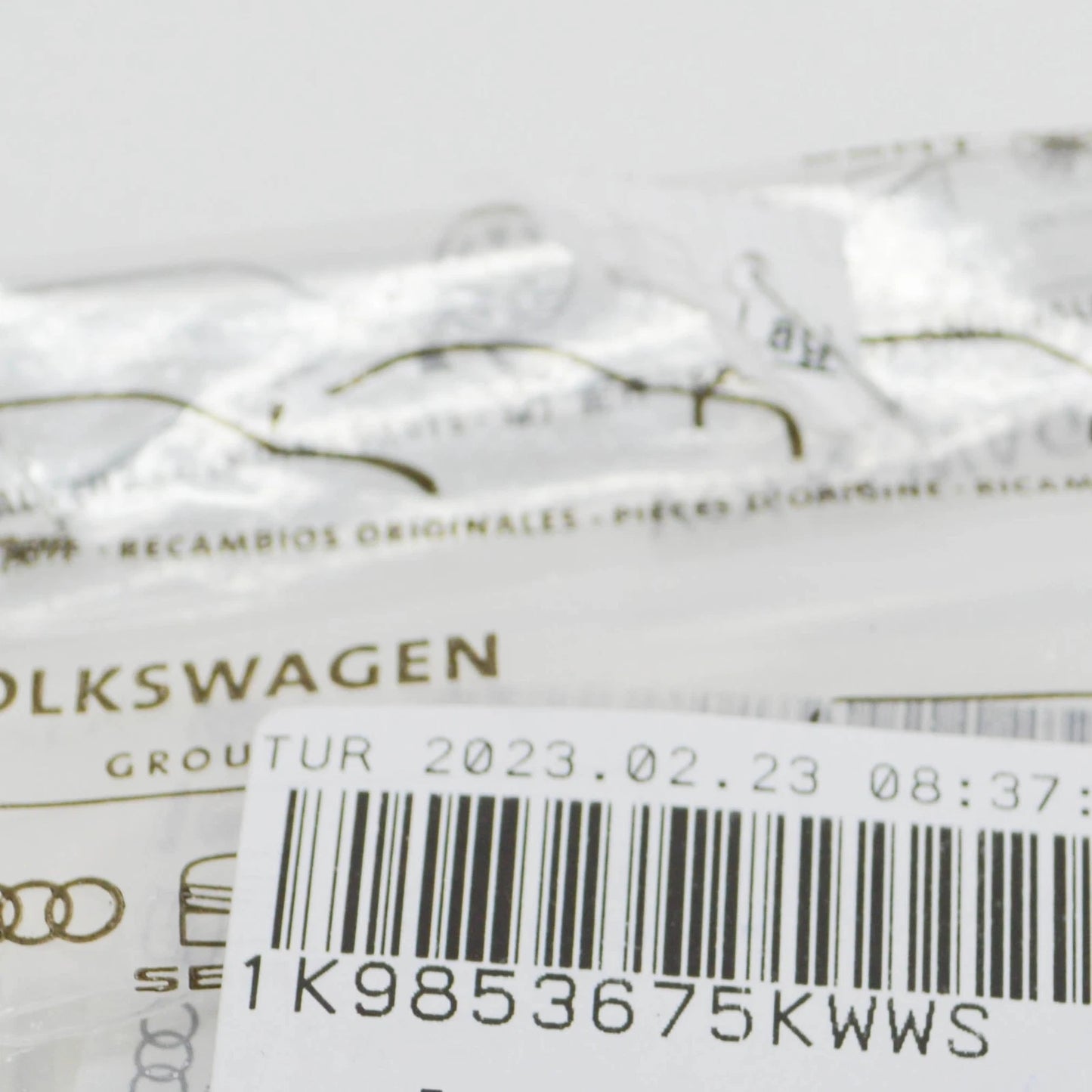 NEW VW JETTA MK6 REAR CHROME BLUE BLACK TDI INSCRIPTION 1K9853675KWWS ORIGINAL