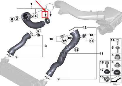 NEW BMW 2 COUPE F87 TURBOCHARGER INLET GASKET 13717599291 7599291 ORIGINAL