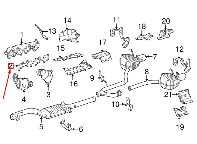 NEW MERCEDES-BENZ E W212 EXHAUST MANIFOLD GASKET A6511421880 ORIGINAL