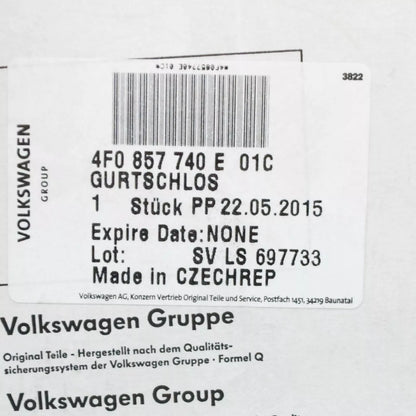 NEW AUDI A6 C6 REAR RIGHT SEAT LATCH 4F0857740E01C