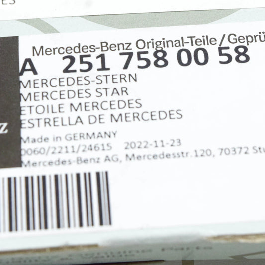 NEW MERCEDES-BENZ R-CLASS W251 TRUNK LID BADGE EMBLEM A2517580058 ORIGINAL