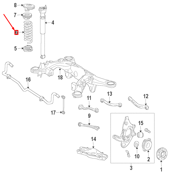 new mercedes-benz c coupe c205 amg rear coil spring a2053240600 original