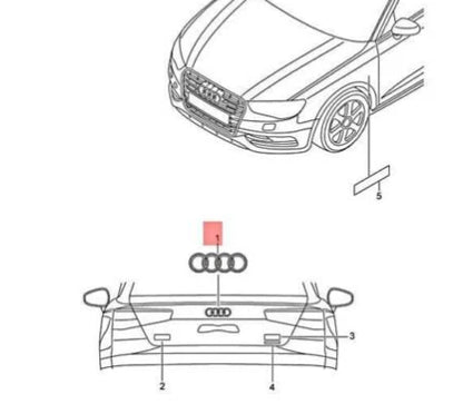NEW AUDI Q3 F3 REAR EMBLEM BADGE 8V5853742T94