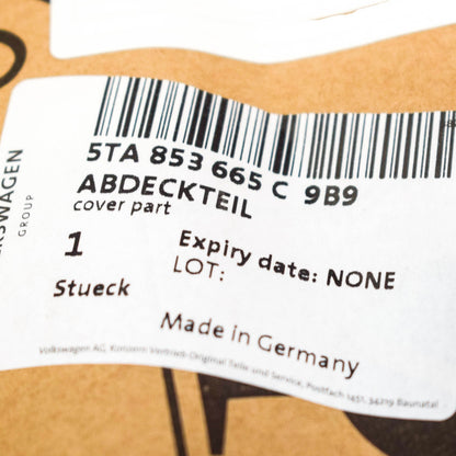 NEW VOLKSWAGEN TOURAN 5T LEFT FOG LIGHT GRILLE 5TA853665C9B9 2017 ORIGINAL