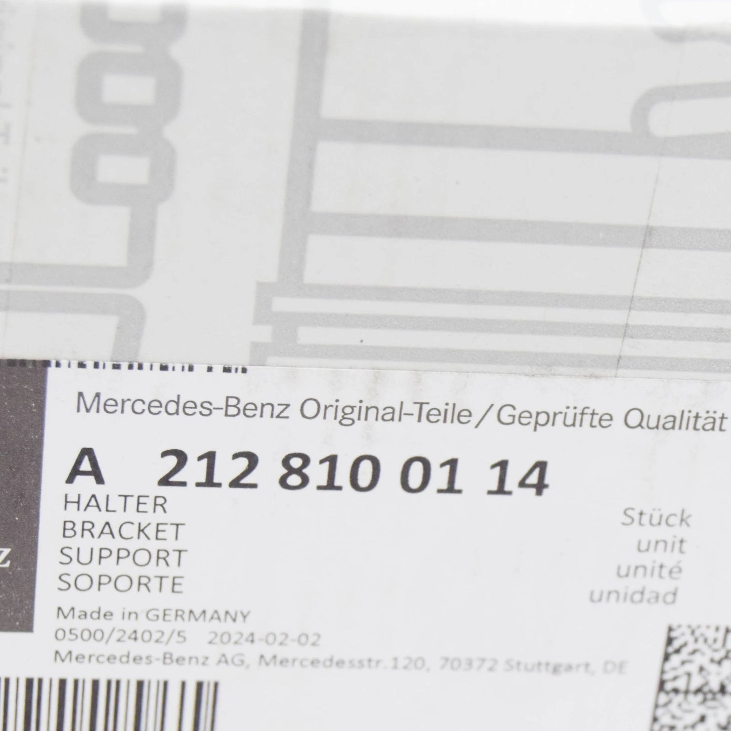 NEW MERCEDES-BENZ E W212 FRONT LEFT FENDER BRACKET A2128100114 ORIGINAL