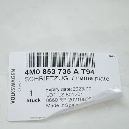 NEW AUDI SQ7 Q7 4M REAR EMBLEM BADGE 4M0853735AT94