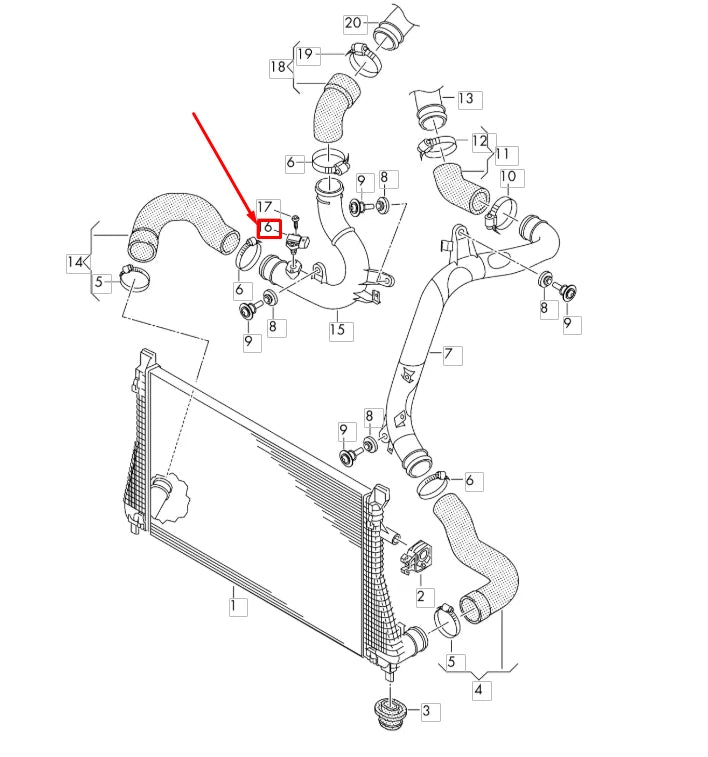 NEW VW JETTA A6 AIR PRESSURE SENSOR 03G906051M