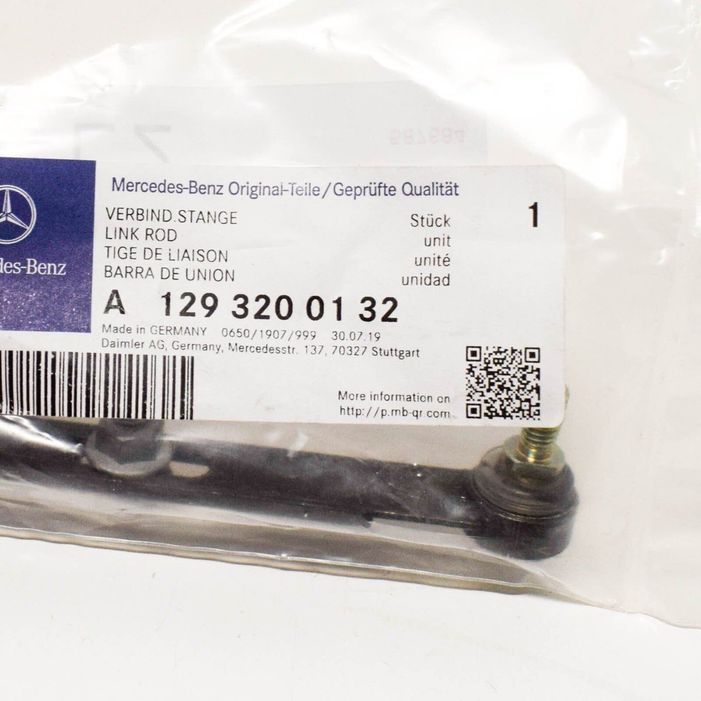 NEW MERCEDES BENZ SL R129 FRONT LINK ROD A1293200132 ORIGINAL