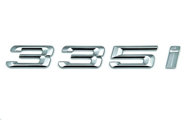 new bmw e90 trunk lid chrome 335i emblem badge logo sign 7074721 51147074721