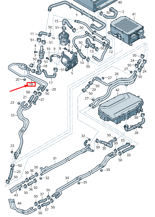 NEW AUDI A6 4A C8 ENGINE COOLANT PIPE 4K0121520B ORIGINAL