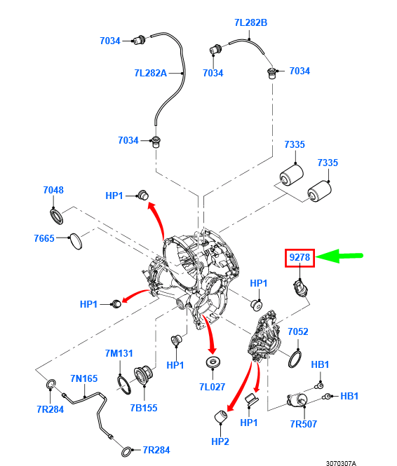 new ford transit mk3 oil pressure switch 1506226 7c1v-9278-aa original