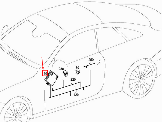 new mercedes-benz e coupe c238 front right door control unit a2389007200