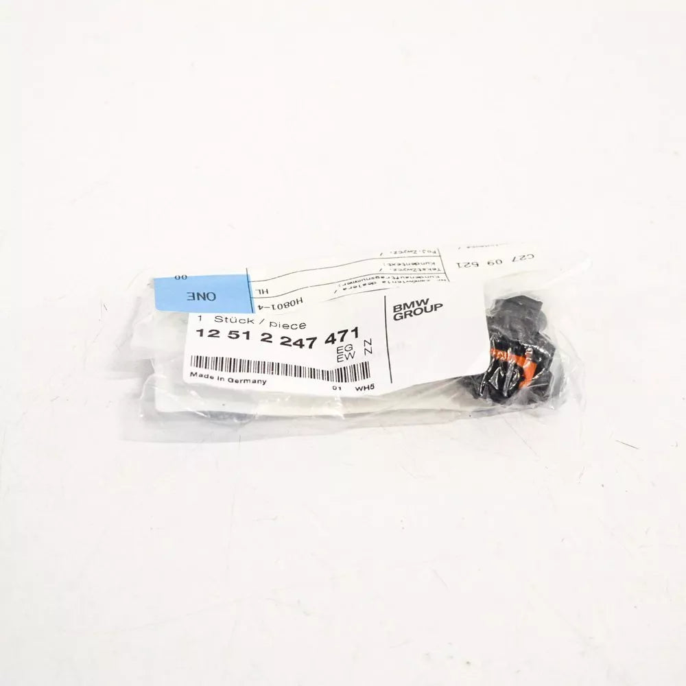 NEW BMW 3 E46 FUEL INJECTOR PLUG HOUSING 12512247471 2247471 ORIGINAL