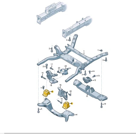 NEW VOLKSWAGEN CRAFTER SZ ENGINE MOUNT 2N0199256A