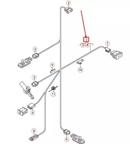 NEW AUDI A1 8X DASH PANEL BOX LIGHT WIRING SET 8X0971679C