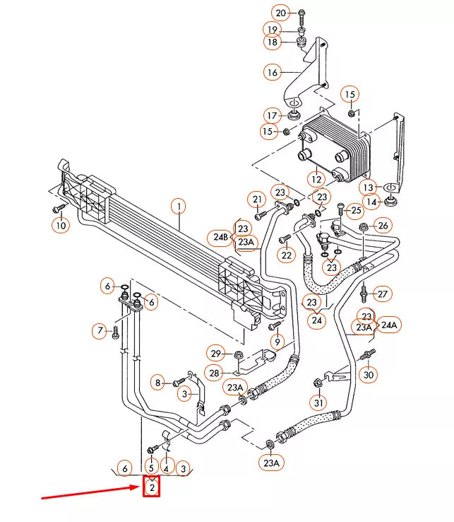 NEW VOLKSWAGEN PASSAT 3C B6 OIL PRESSURE LINE 3C0317801C