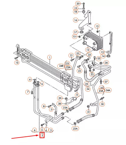NEW VOLKSWAGEN PASSAT 3C B6 OIL PRESSURE LINE 3C0317801C
