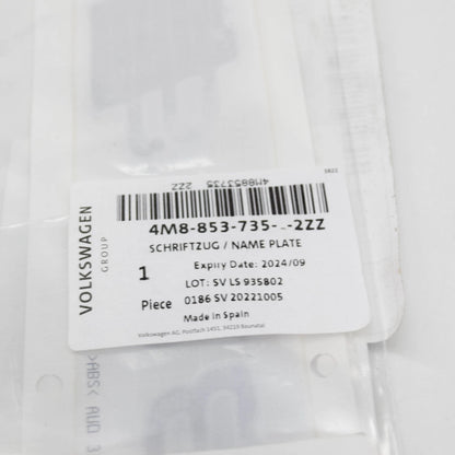 NEW AUDI Q8 4MN REAR TRUNK BOOTLID BADGE SQ8 4M88537352ZZ