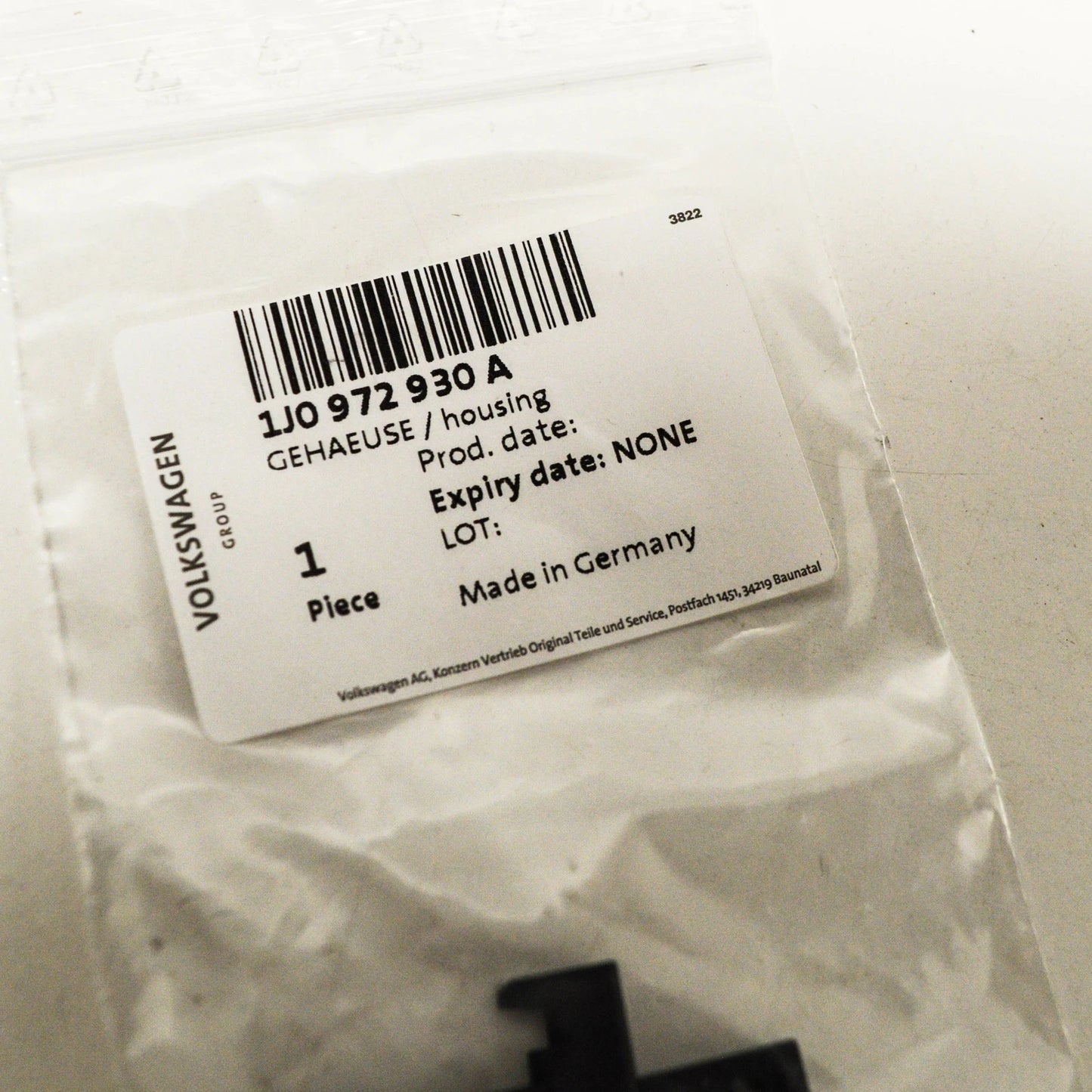 NEW VOLKSWAGEN PASSAT B7 10 PIN FLAT CONTACT HOUSING 1J0972930A ORIGINAL