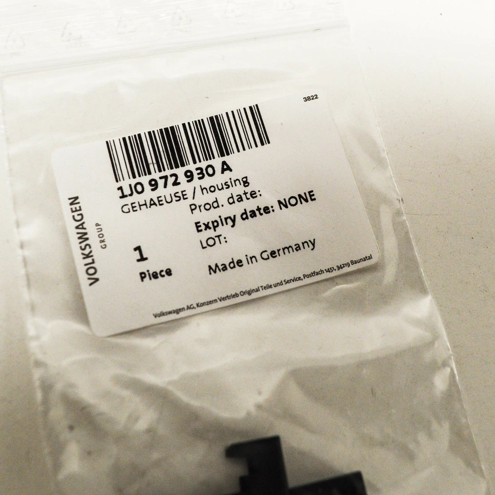 NEW VOLKSWAGEN PASSAT B7 10 PIN FLAT CONTACT HOUSING 1J0972930A ORIGINAL