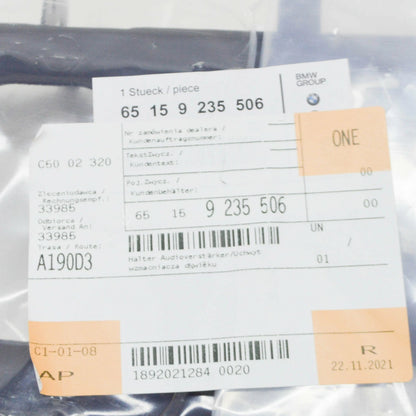 NEW BMW 3 F30, F80 AUDIO AMPLIFIER BRACKET 65159235506 9235506 ORIGINAL