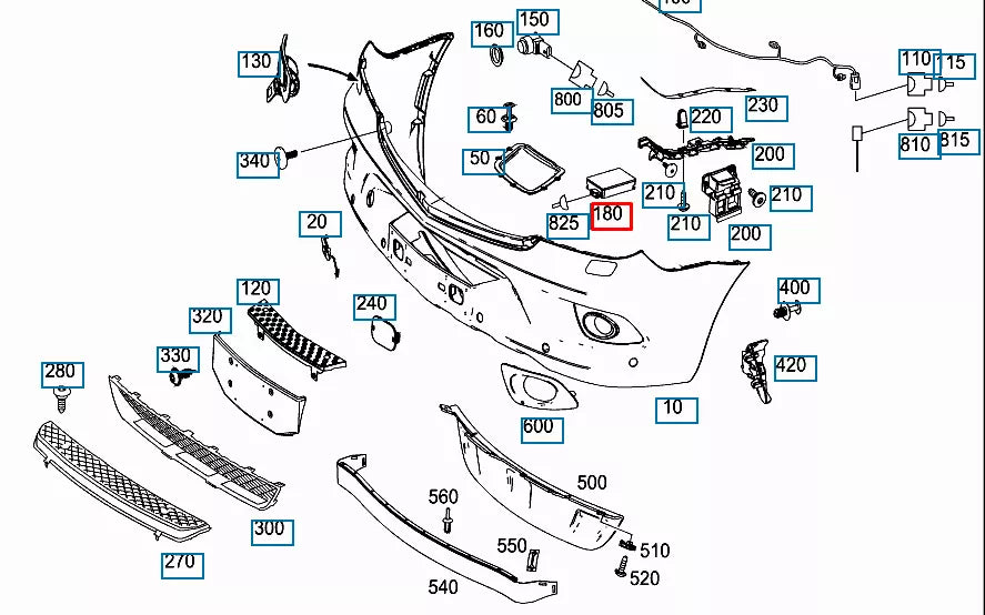 NEW MB SPRINTER W906 RADAR SENSOR DISTANCE WARNING ASSISTANT A9069006702