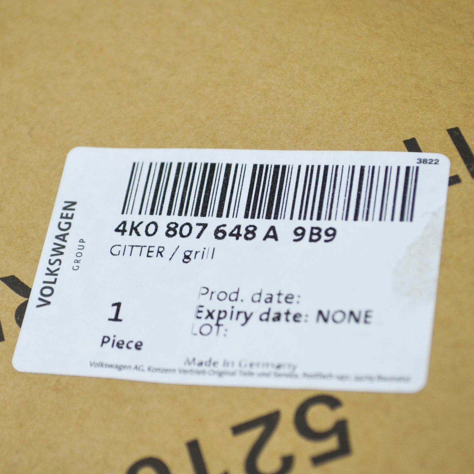 NEW AUDI A6 C8 FRONT BUMPER RIGHT SIDE GRILLE 4K0807648A9B9