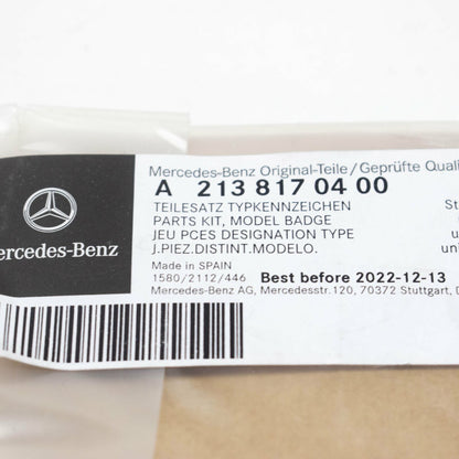 NEW MERCEDES-BENZ E W213 REAR LEFT SIDE TRUNK BADGE LOGO AMG A2138170400