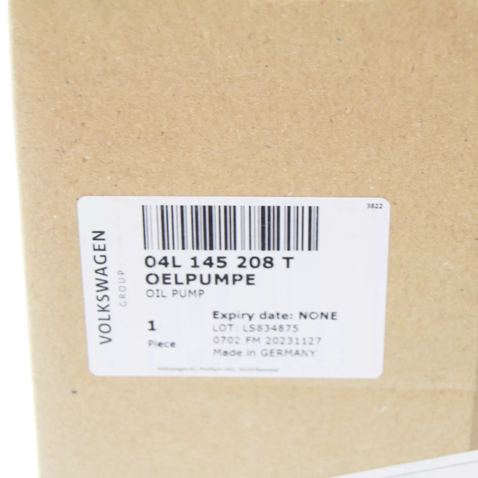 NEW VW ARTEON 3H7 OIL PUMP WITH INTEGRATED VACUUM PUMP 04L145208T ORIGINAL