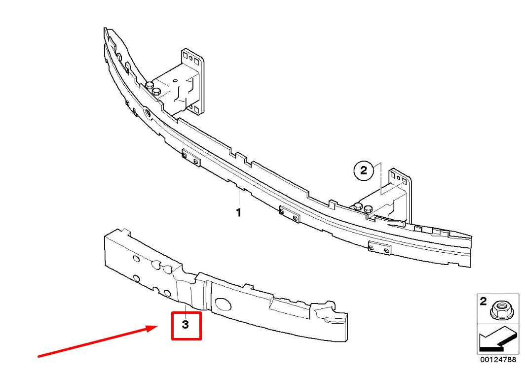 NEW BMW 5 E60 FRONT RIGHT SHOCK ABSORBER 51117049242 7049242 ORIGINAL