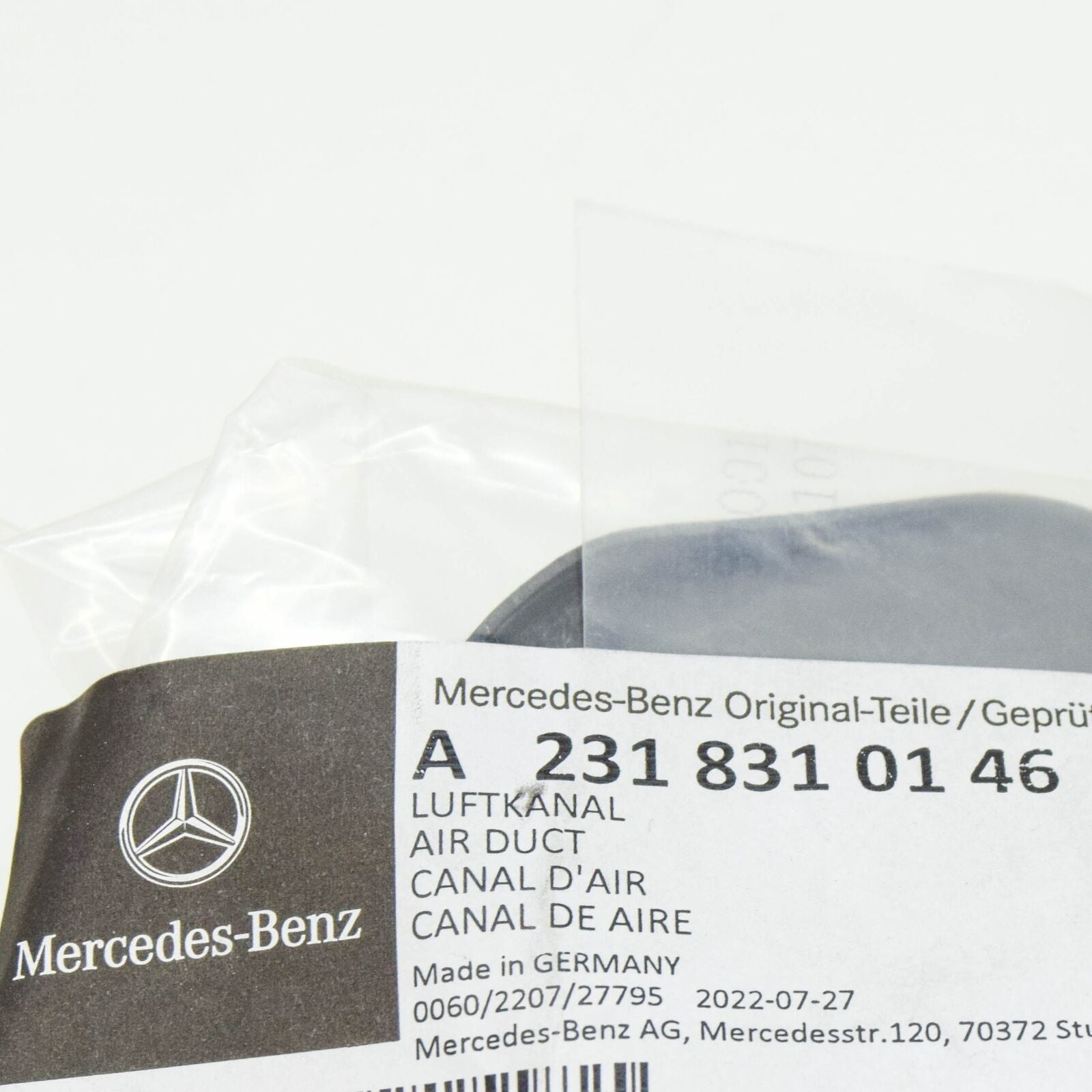 NEW MERCEDES-BENZ M W166 OPERATING UNIT AIR DUCT A2318310146 ORIGINAL