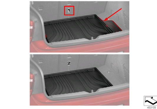 new bmw 1 f20 trunk boot lid sportline mat liner 2220001 51472220001 original