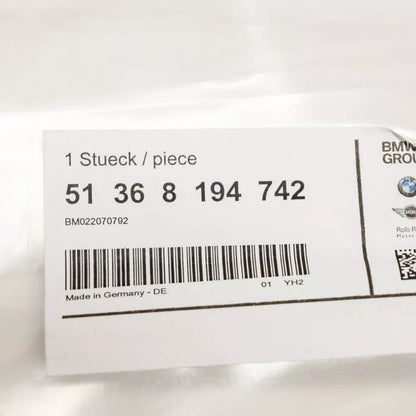 NEW BMW 3 E46 REAR RIGHT LOWER WINDOW WEATHERSTRIP SEAL 51368194742 ORIGINAL