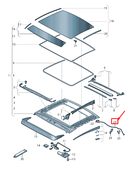 NEW AUDI A8 4N REAR ROOF WATER DRAINAGE HOSE 4N0877203 ORIGINAL